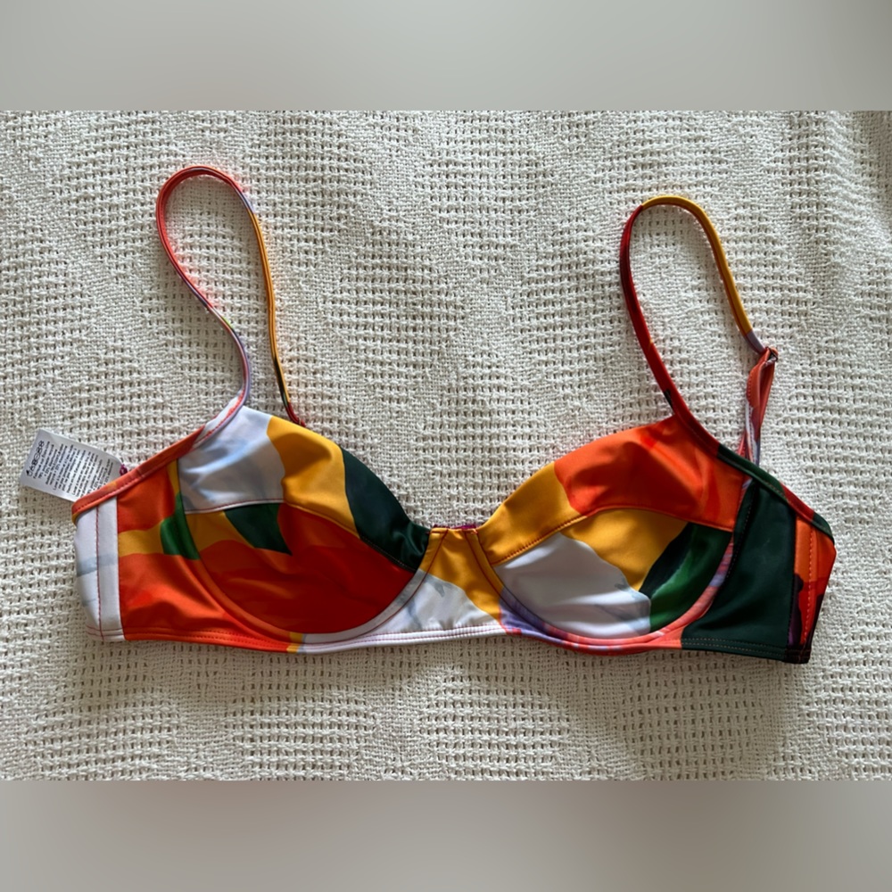 Mara Hoffman Bikini Top - Medium -Tropical Pattern